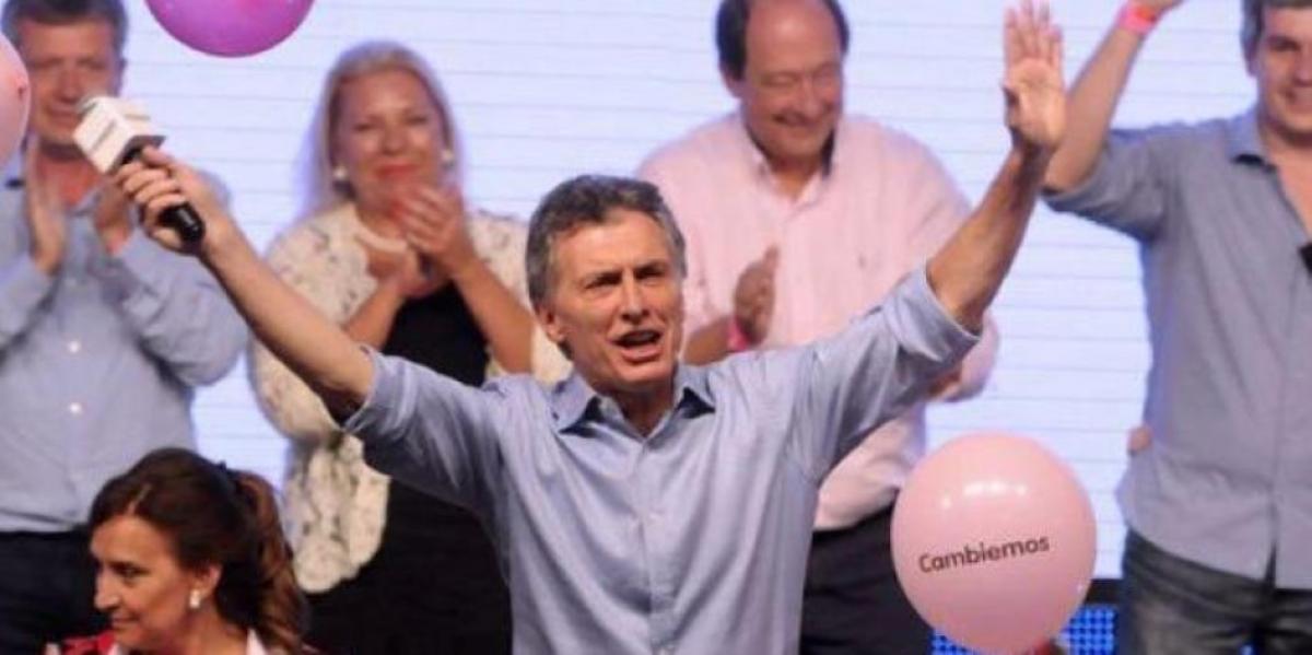 El festejo de Macri por el triunfo de Cambiemos en la ciudad de Corrientes