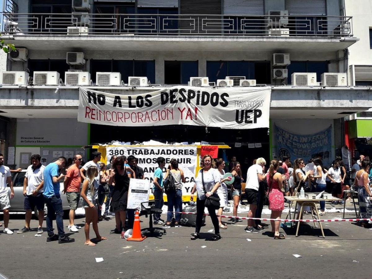 Trabajadores de la Unidad Ejecutora Provincial realizaron un festival en defensa de sus puestos de trabajo
