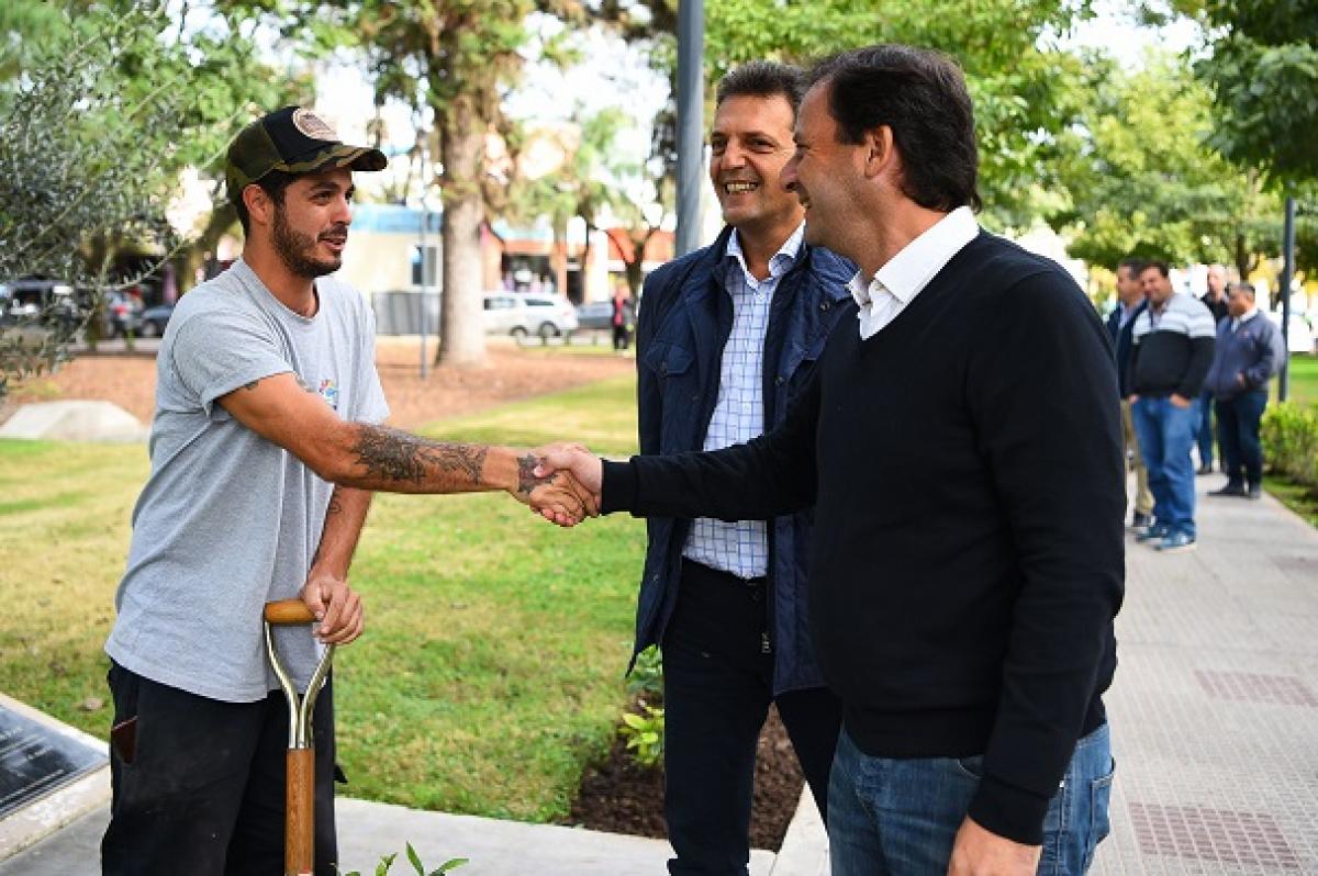 Massa bajó al territorio y se mostró con intendente de Unidad Ciudadana