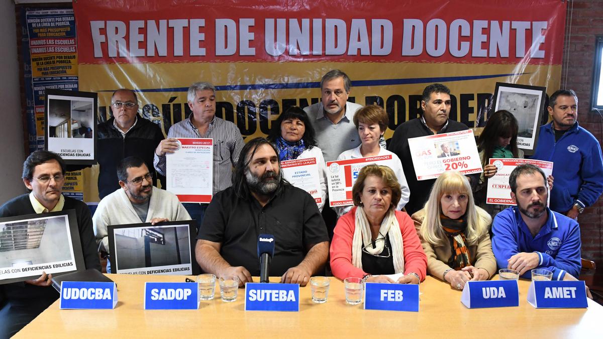 Los docentes bonaerenses realizarán un paro el 15 de junio