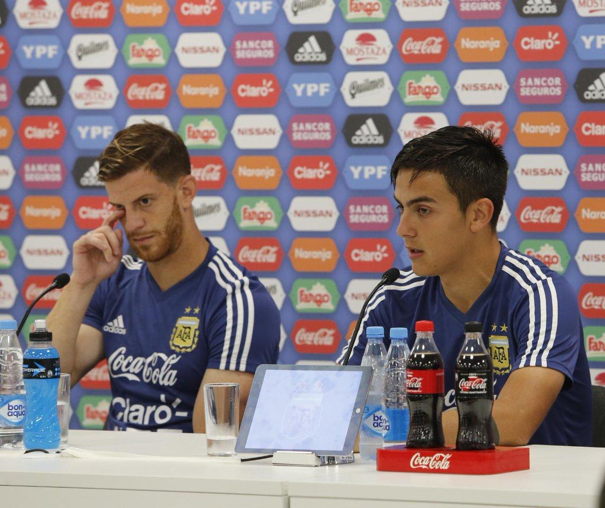 Pablo Dybala y Cristian Ansaldi, los elegidos para hablar en conferencia de prensa