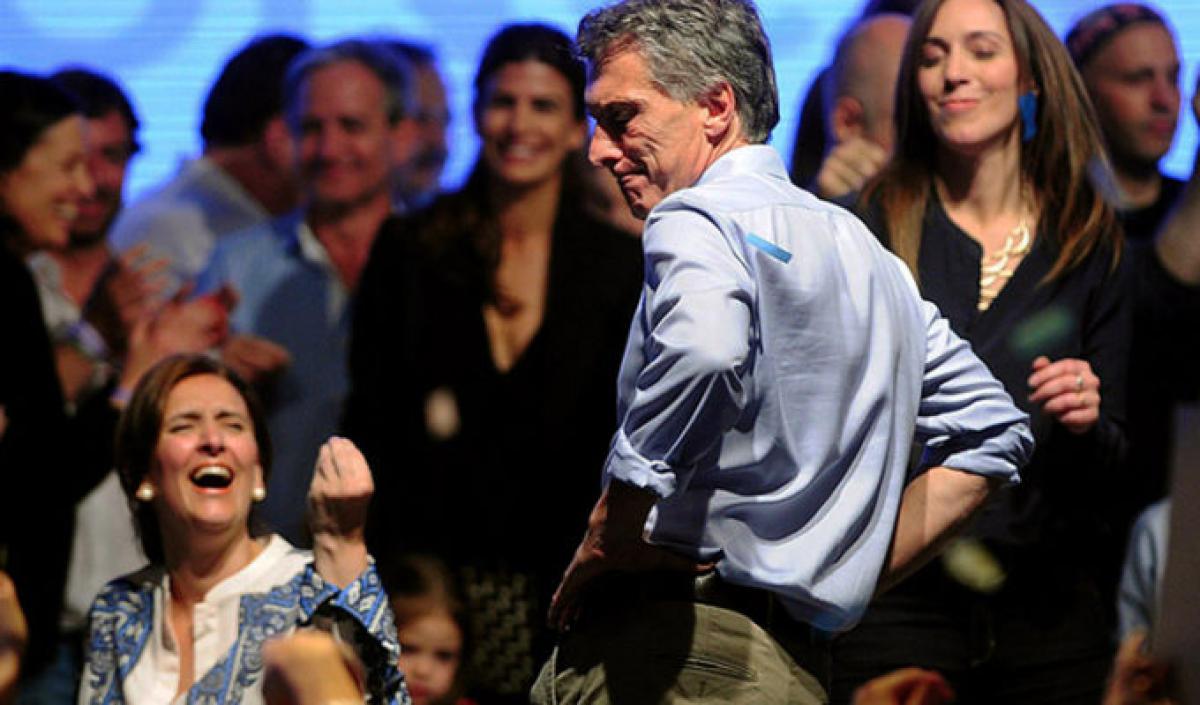Poco le importó el duelo: Macri de festejo tras anunciar la tragedia del ARA San Juan