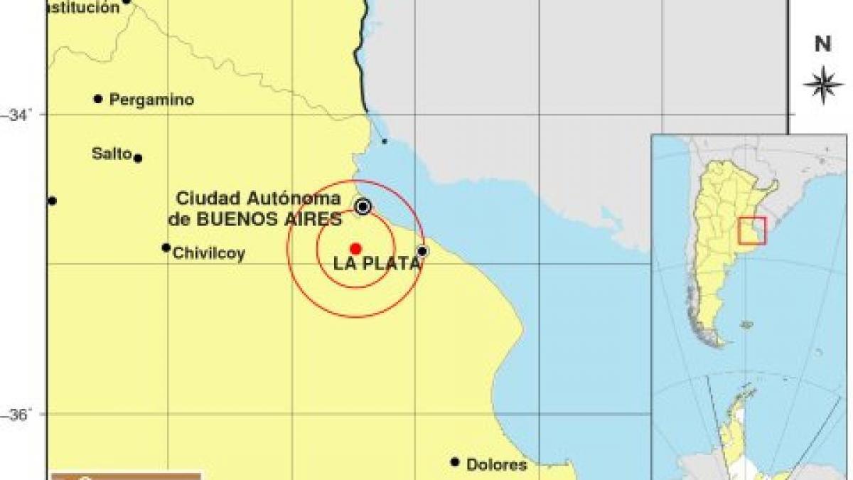 Movimiento sísmico se sintió en La Plata, Capital y sur del Conurbano