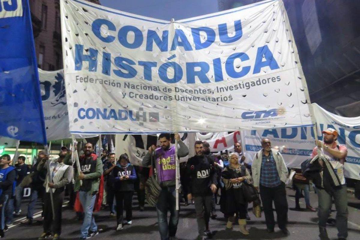 Conadu Histórica evalúa realizar un "cese total de actividades a partir del 25 de marzo"