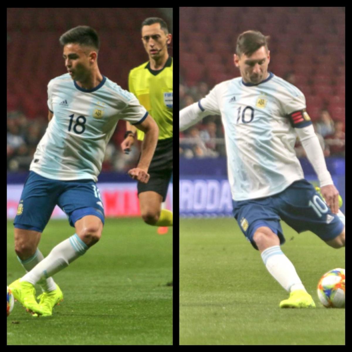 Messi y Pity Martínez, lesionados
