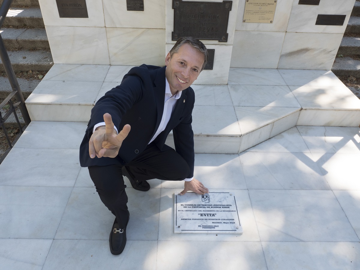 De exportación: el peronismo bonaerense homenajeó a Evita en Madrid