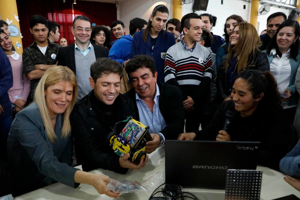 Del interior a La Matanza: Kicillof se mostró por primera vez junto a Magario y Espinoza