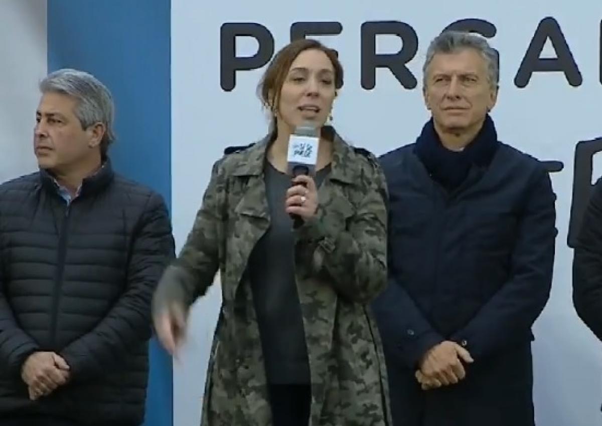 Vidal junto a Macri habló de una "revolución silenciosa contra la pobreza" y de un "mensaje feminista"