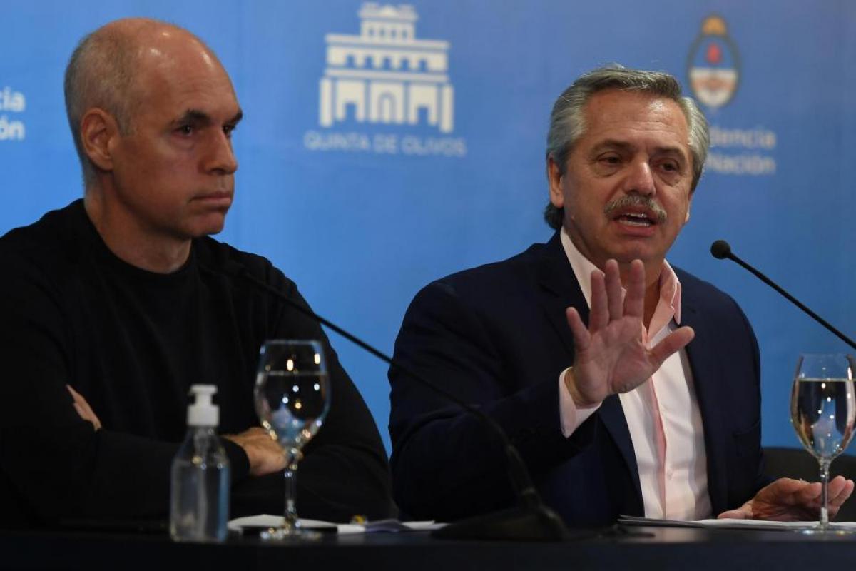 Fernández rescata a Larreta en medio de la pandemia y carga contra Vidal