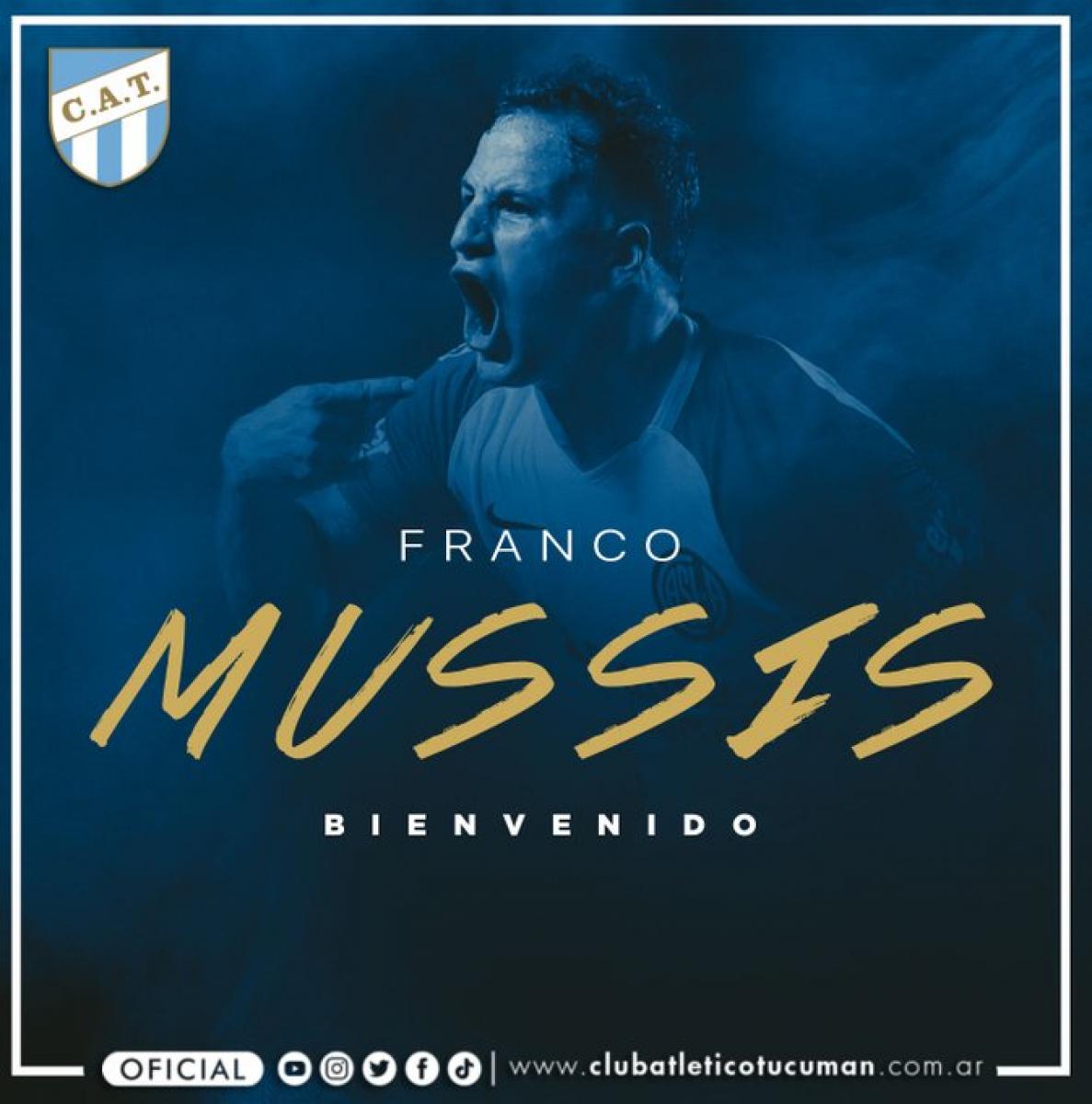 Mussis fue presentado en Atlético Tucumán