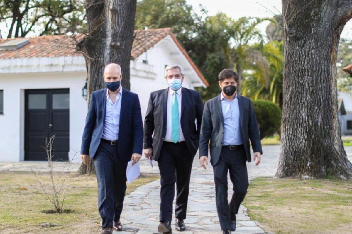 Esta semana volverían a juntarse Fernández, Kicillof y Larreta para evaluar la opción del toque de queda sanitario