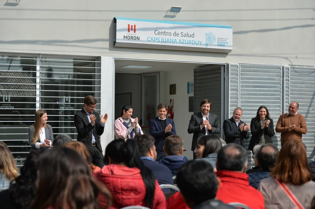 Kicillof inauguró un centro de Salud en Morón con críticas al macrismo