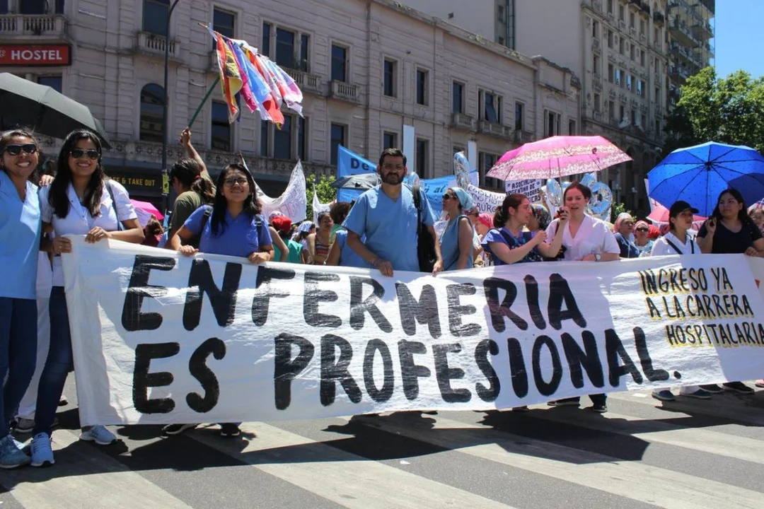 Enfermeros porteños vuelven a movilizarse contra el gobierno de la Ciudad