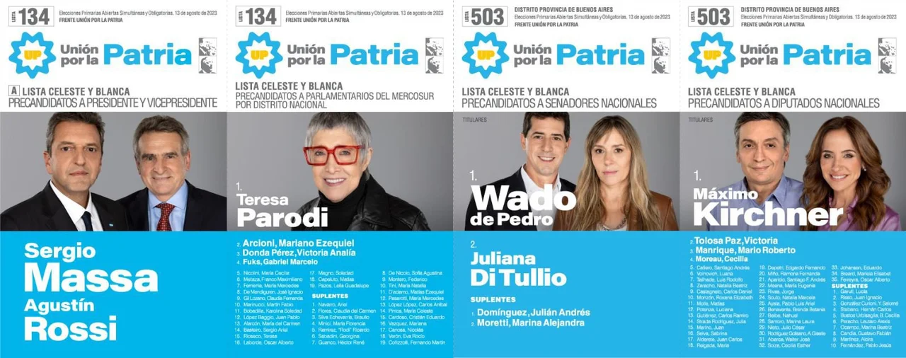 Massa y Grabois ya tienen sus boletas oficiales