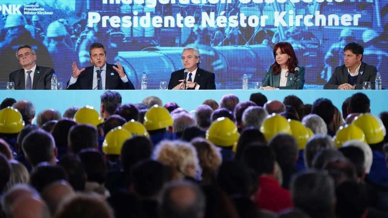 Massa confirmó que el primer tramo del Gasoducto Néstor Kirchner ya está operativo