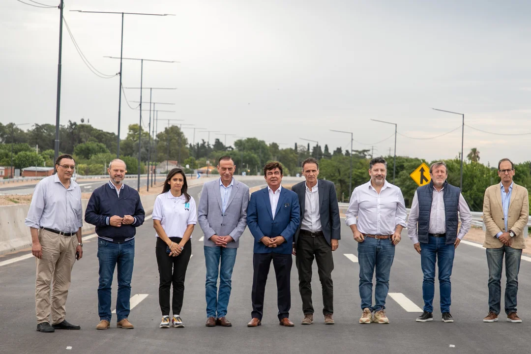 Espinoza y Katopodis habilitaron un nuevo tramo de la Autopista Presidente Perón