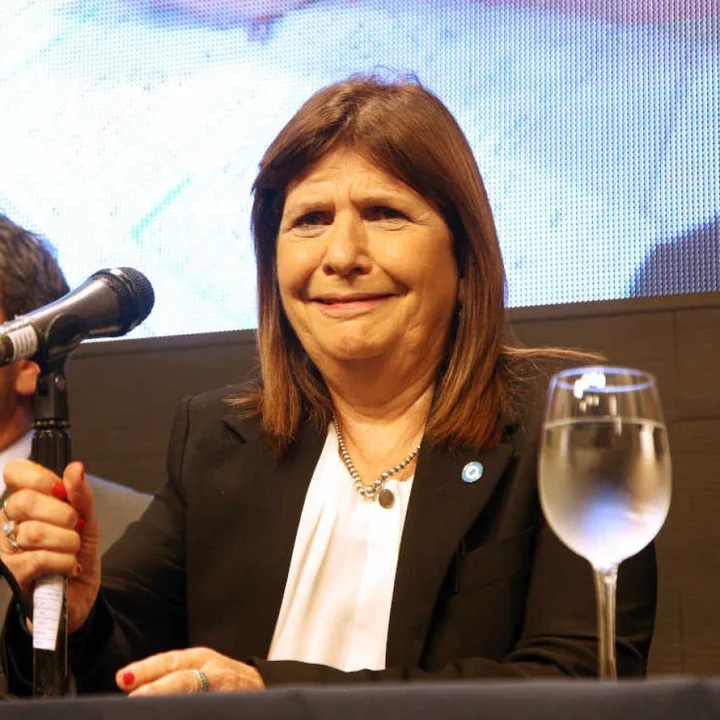 Bullrich llegó al Luna Park para ver a Milei y dijo que su libro “tiene muchas ideas”